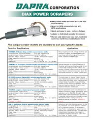 Biax Power Scrapers - Dapra Corporation