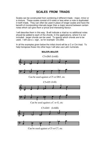 scales from triads.pdf - Scored Changes