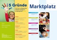 Der Marktplatz für Sie! - Kindergarten Heute