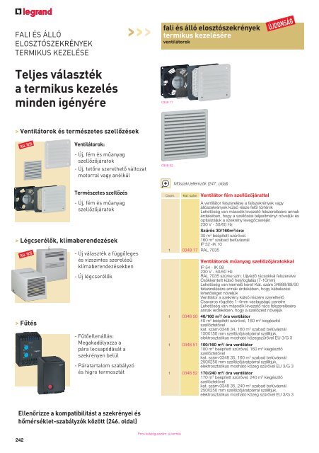 Legrand ElosztÃ³szekrÃ©nyek Ã©s tartozÃ©kaik - AmperTrade.hu