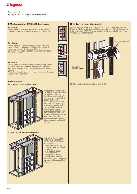 Legrand ElosztÃ³szekrÃ©nyek Ã©s tartozÃ©kaik - AmperTrade.hu