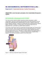 Sample Problem Set 1 - Biomedical Engineering