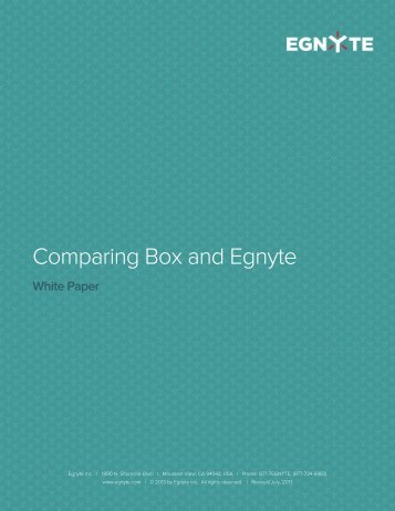 Egnyte vs. Box