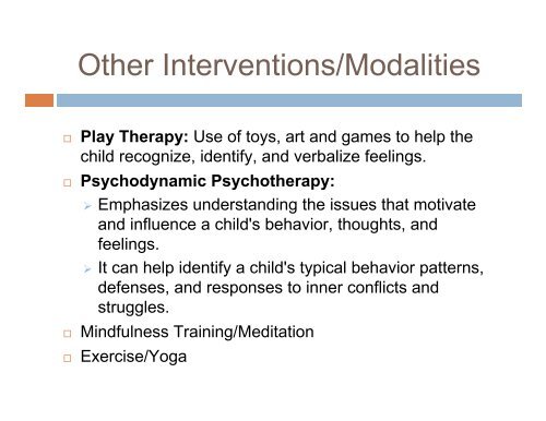 Anxiety and Mood Disorders in Childhood - Needham SEPAC