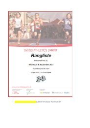 Rangliste Sprint