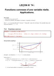 Fonctions convexes d'une variable réelle ... - CAPES de Maths