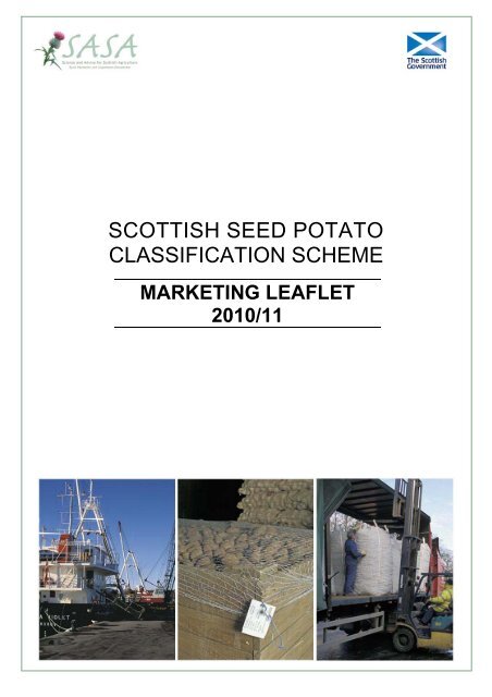 SCOTTISH SEED POTATO CLASSIFICATION SCHEME - SASA