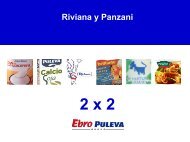 Riviana y Panzani - Ebro Foods
