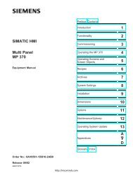 Siemens MP 370 Manual - Northern Industrial