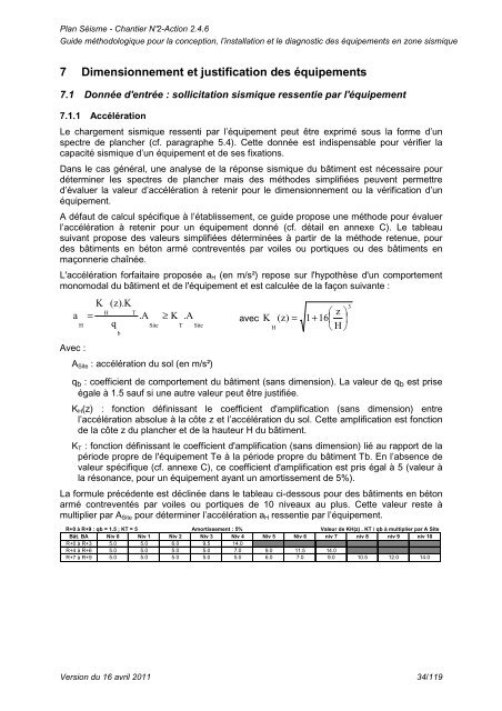 Guide mÃ©thodologique pour la conception, l ... - Le Plan SÃ©isme