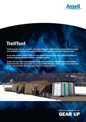 TrellTent brochure - Ansell Protective Solutions