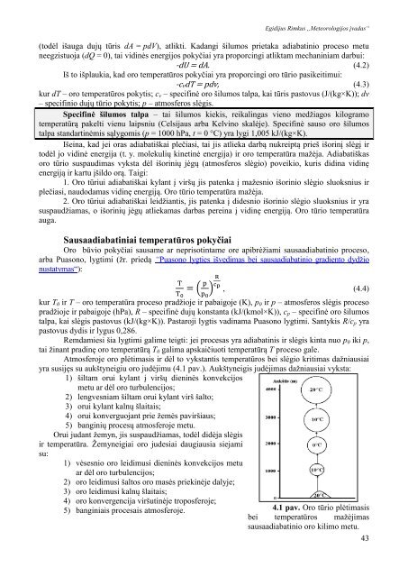 Meteorologijos pagrindai - Hidrologijos ir klimatologijos katedra