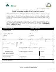 Coverage Determination Request Form - MMM