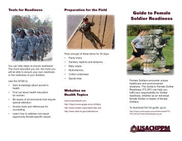 Guide to Female Soldier Readiness - U.S. Army Public Health ...