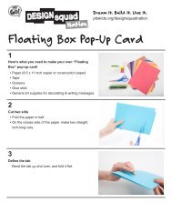 Floating Box Pop-Up Card - PBS Kids
