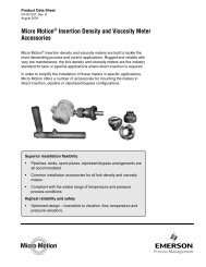 Micro Motion® Insertion Density and Viscosity Meter Accessories