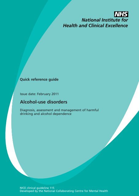 Alcohol-use disorders - National Institute for Health and Clinical ...