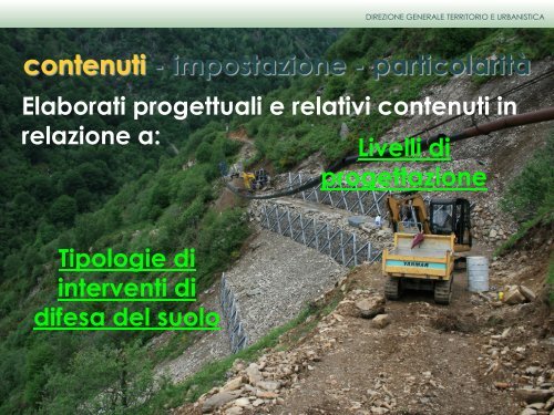 contenuti - impostazione - particolaritÃ  - Regione Lombardia