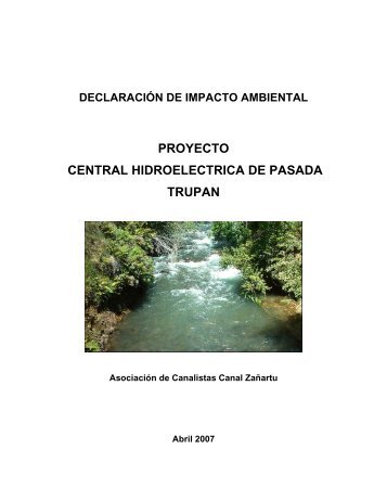 proyecto central hidroelectrica de pasada trupan - CIPER Chile