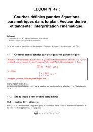 Courbes définies par des équations ... - CAPES de Maths