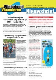 Nieuwsbrief - Wielersportboeken