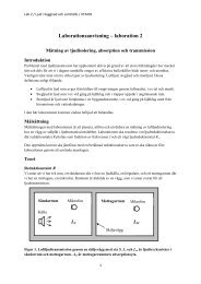 Laborationsanvisning â laboration 2