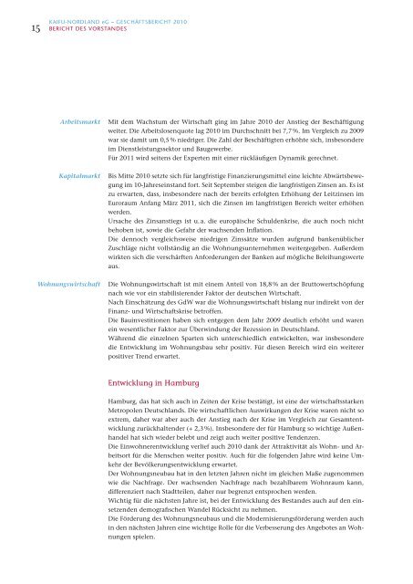 Geschäftsbericht 2010 - KAIFU NORDLAND eG