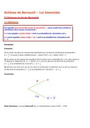 SchÃ©ma de Bernoulli â Loi binomiale - Parfenoff . org