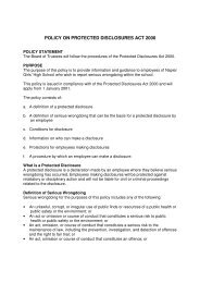 policy on protected disclosures act 2000 - Napier Girls' High School