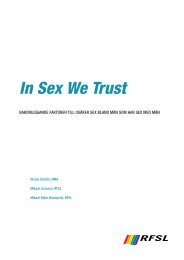 In Sex We Trust â Rapport - RFSL