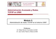 Administración Avanzada y Redes TCP/IP en UNIX ... - cs@famaf