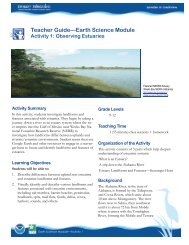 Teacher GuideâEarth Science Module - Estuaries NOAA