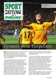 Dynamos neue Torgefahr