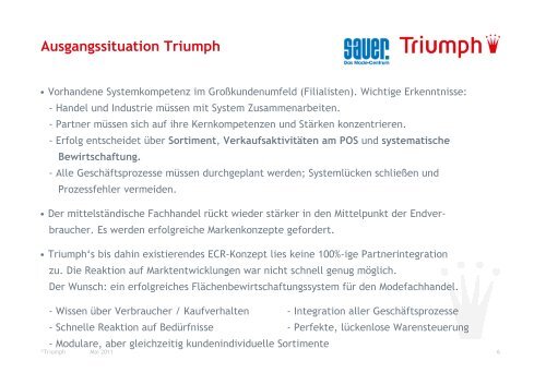 Sauer Modehandels GmbH & Triumph International AG