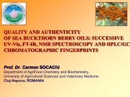 QUALITY AND AUTHENTICITY OF SEA BUCKTHORN BERRY OILS ...