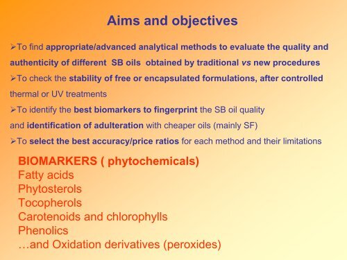 QUALITY AND AUTHENTICITY OF SEA BUCKTHORN BERRY OILS ...