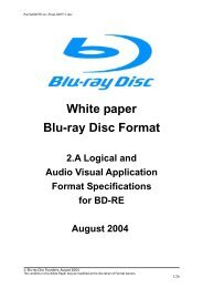 White paper Blu-ray Disc Format - DISC Archiving Systems
