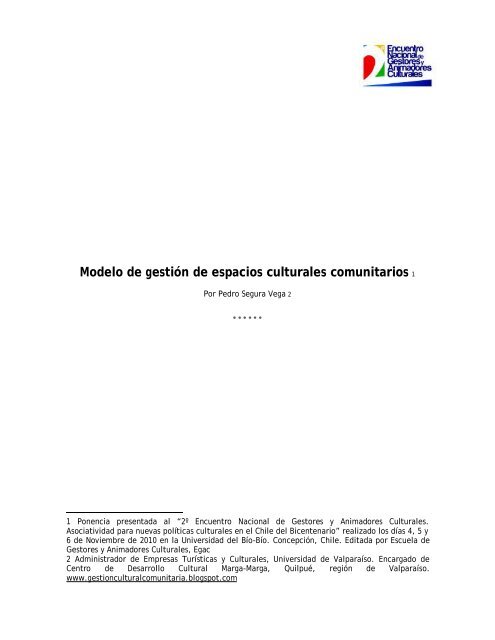 Modelo de gestión de espacios culturales comunitarios 1