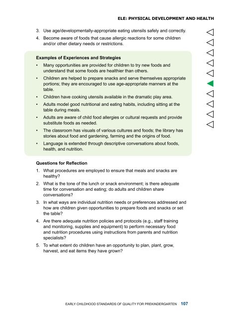 Early Childhood Standards of Quality for ... - State of Michigan