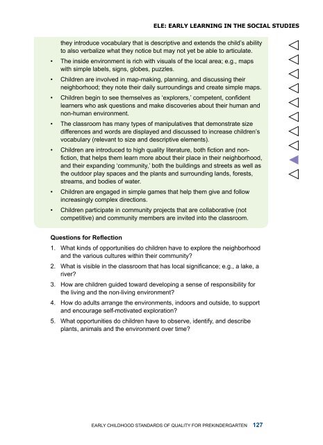 Early Childhood Standards of Quality for ... - State of Michigan