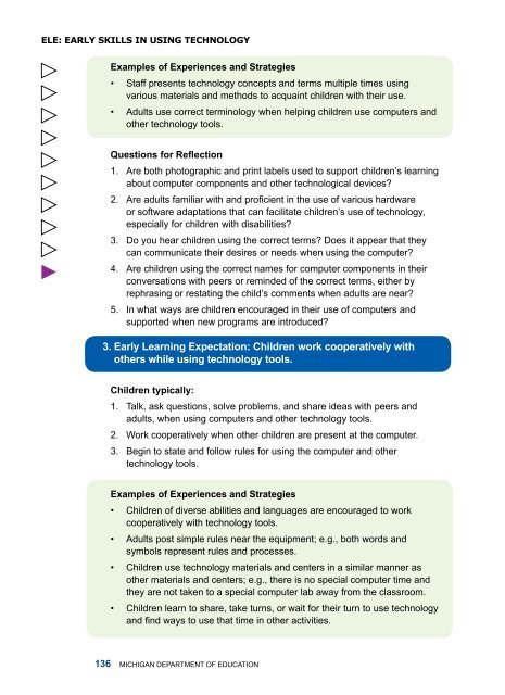 Early Childhood Standards of Quality for ... - State of Michigan