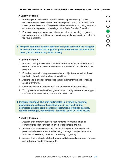 Early Childhood Standards of Quality for ... - State of Michigan