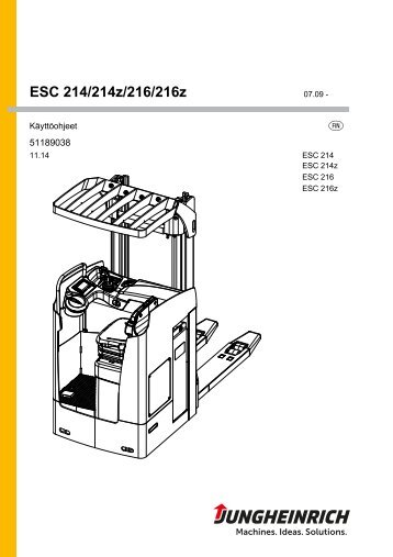 ESC 214/214z/216/216z - Jungheinrich