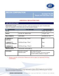 ORCON CORPORATION - orcon aerospace