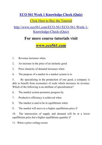 eco 561 knowledge check quiz eco 561 knowledge check quiz