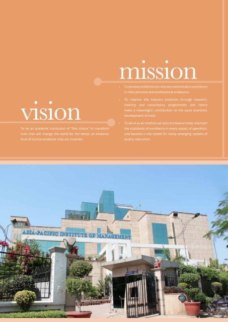 download placement brochure - Asia Pacific Institute of Management