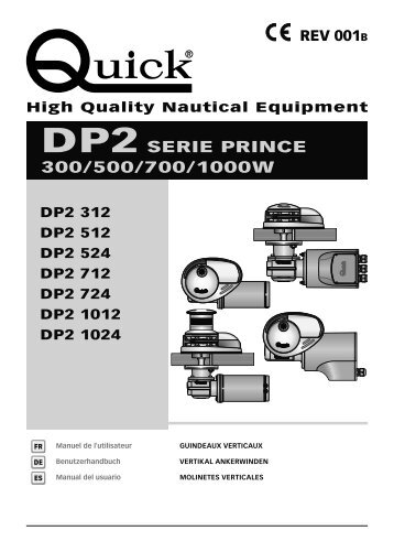 DP2 SERIE PRINCE 300/500/700/1000W - QuickÂ® SpA