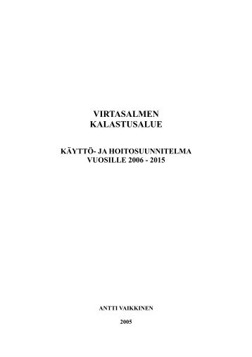 Käyttö- ja hoitosuunnitelma