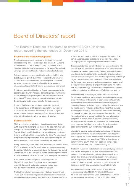 BBK Annual Report 2011