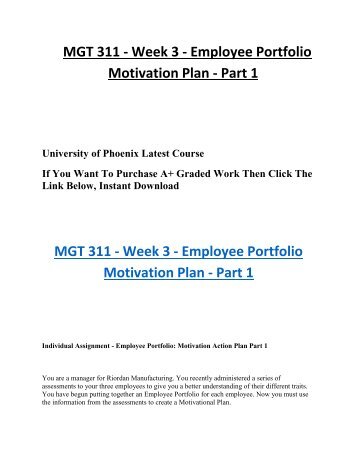 motivation plan